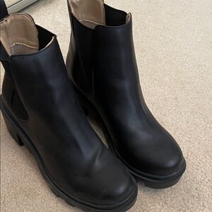 Steve Madden Black Ankle Boots
